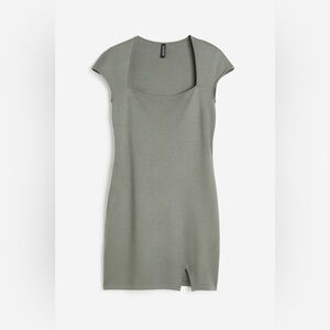 H&M Olive Green Bodycon Dress